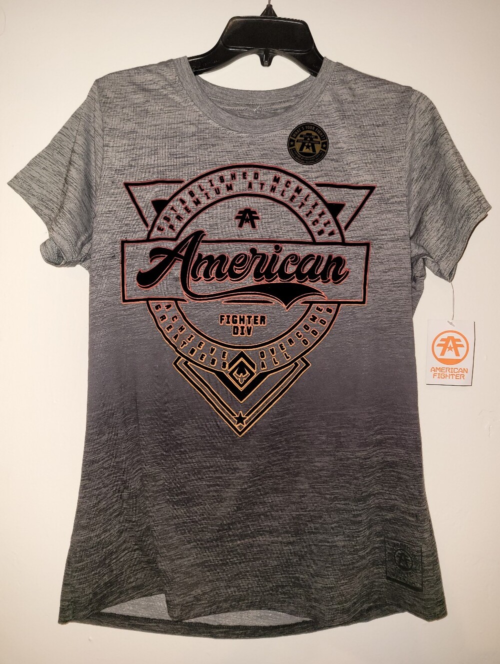 American Fighter Gray Alhambra Ombre Graphic Short Sleeve Tee PREMIUM ATHLETICS